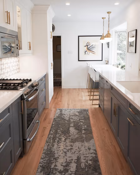 Benjamin Moore Smoke Gray kitchen cabinets review