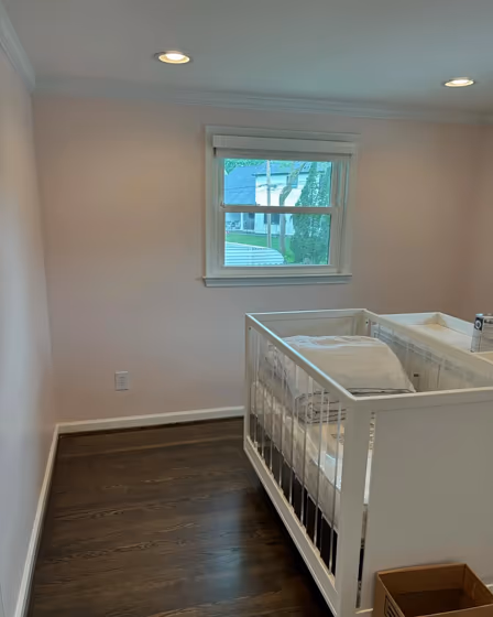 Benjamin Moore Soft Pink nursery 