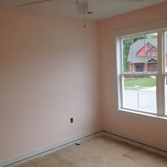 Benjamin Moore Soft Pink wall paint 