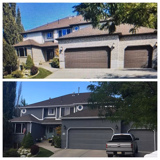 Benjamin Moore Steel Wool house exterior color review