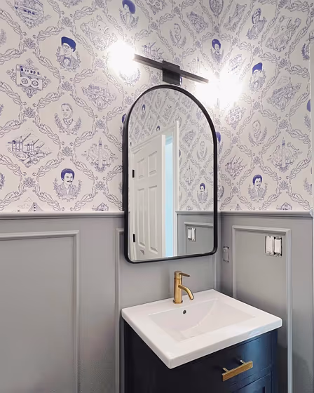 Benjamin Moore Storm Bathroom