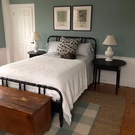 Benjamin Moore Stratton Blue Bedroom