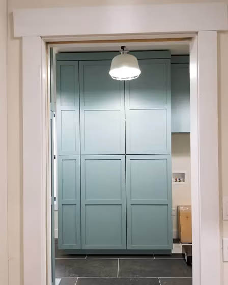 Bm Stratton Blue Painted Storage