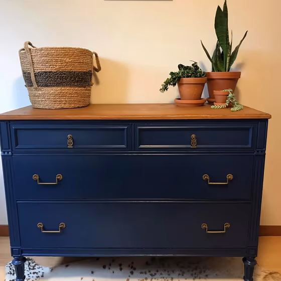 Benjamin Moore Symphony Blue Painted Furniture