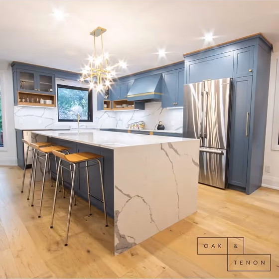 Benjamin Moore Thousand Oceans kitchen cabinets color