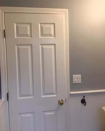 Benjamin Moore Thundercloud Gray Bathroom