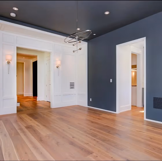 Benjamin Moore Trout Gray Living Room