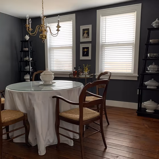 Benjamin Moore Trout Gray Dark Dining Room