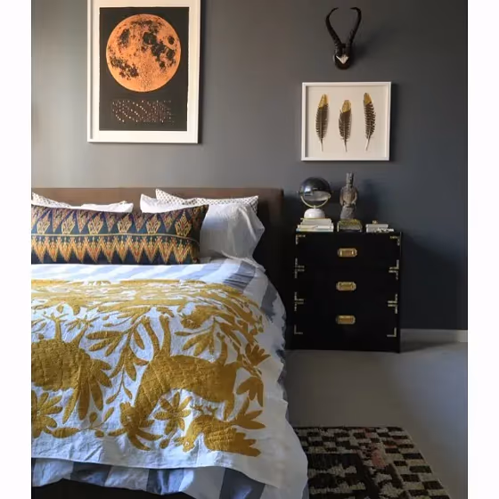 Benjamin Moore Trout Gray Bedroom