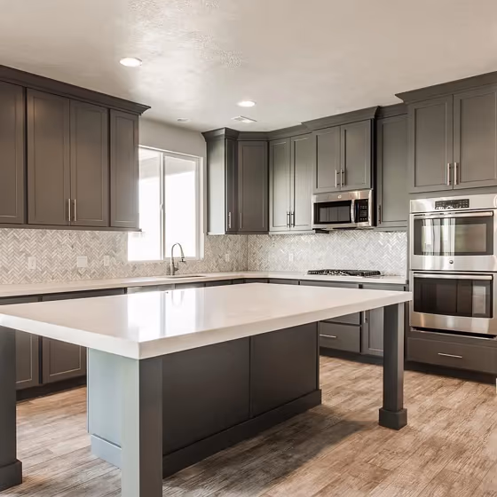 Bm Trout Gray Kitchen Cabinets