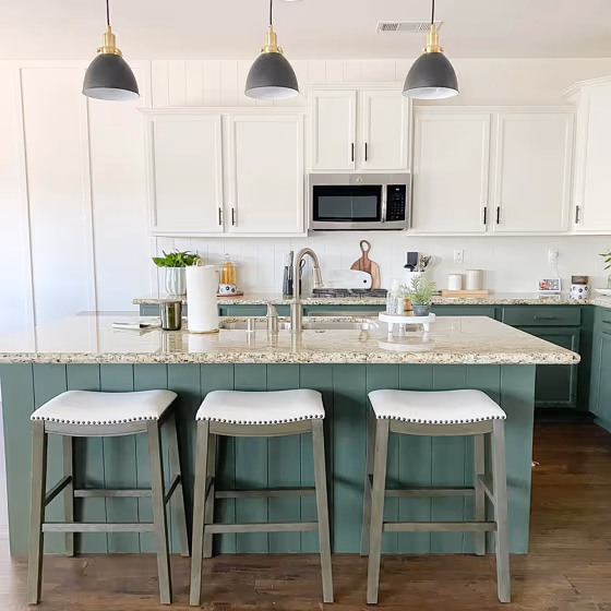 Vintage Vogue kitchen cabinets paint