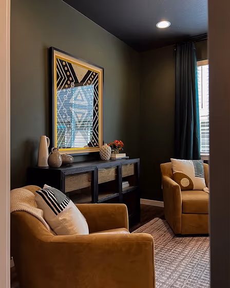 Vintage Vogue living room interior