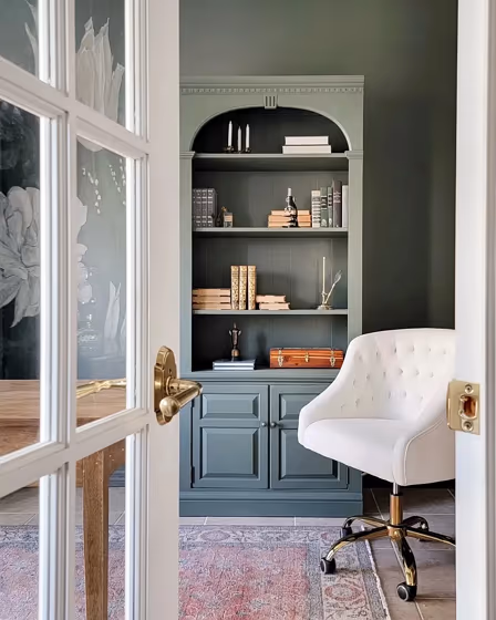 Vintage Vogue home office paint