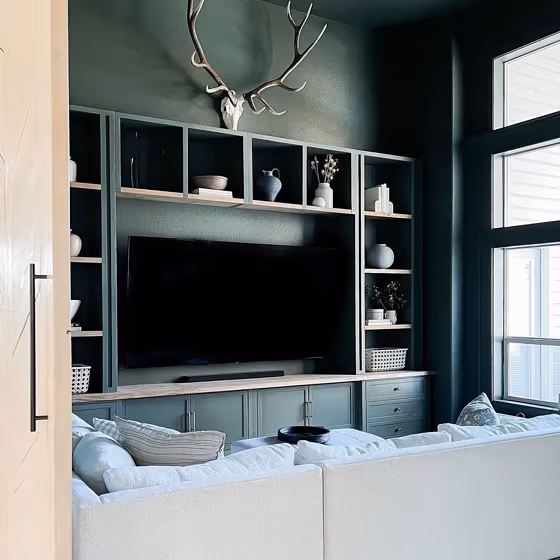 Benjamin Moore Vintage Vogue living room paint