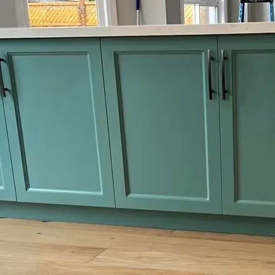 Waterbury Green Kitchen Cabinets