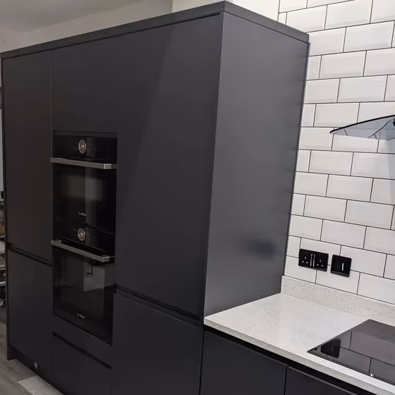 RAL Classic Black grey RAL 7021 kitchen cabinets