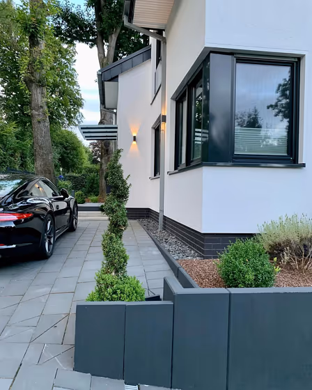 RAL Classic Black grey RAL 7021 house exterior