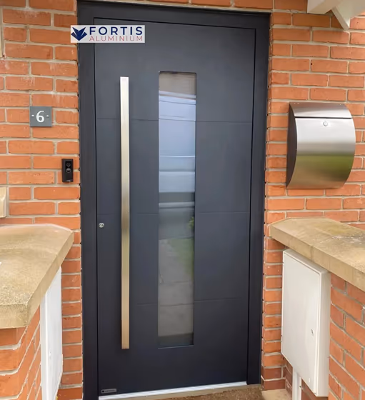 RAL Classic Black grey RAL 7021 front door