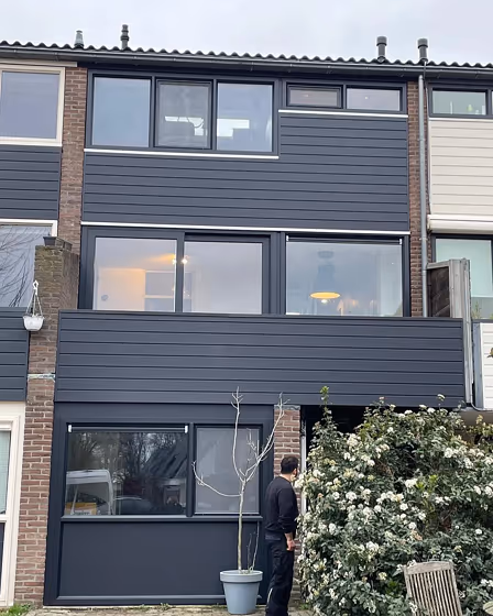 RAL Classic Black grey RAL 7021 house exterior