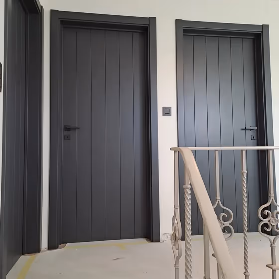 RAL Classic Black grey RAL 7021 door