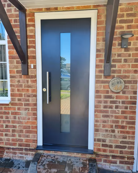 RAL Classic Black grey RAL 7021 front door