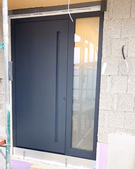 RAL Classic Black grey RAL 7021 front door