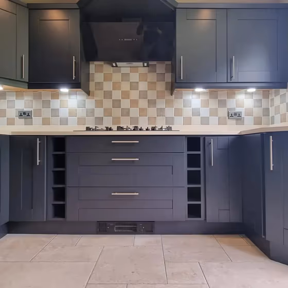 RAL Classic Black grey RAL 7021 kitchen cabinets