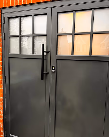 RAL Classic Black grey RAL 7021 front door