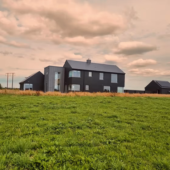 RAL Classic Black grey RAL 7021 house exterior