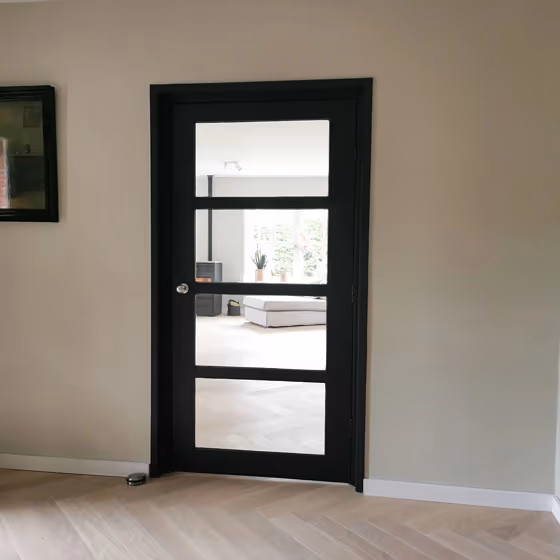 Black grey RAL 7021 review door