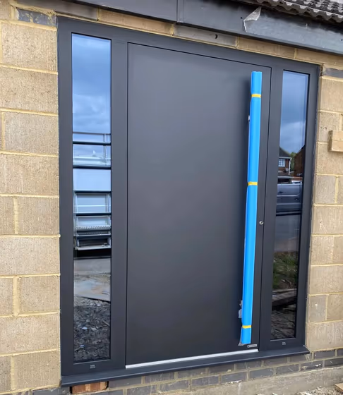 RAL Classic Black grey RAL 7021 front door