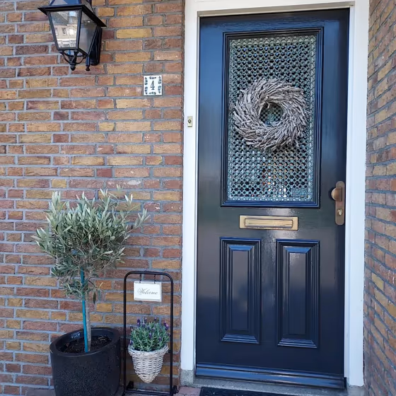 RAL Classic Black grey RAL 7021 front door