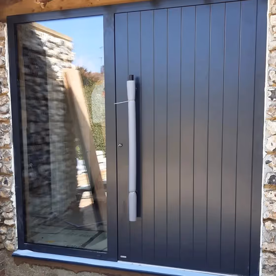 RAL Classic Black grey RAL 7021 front door