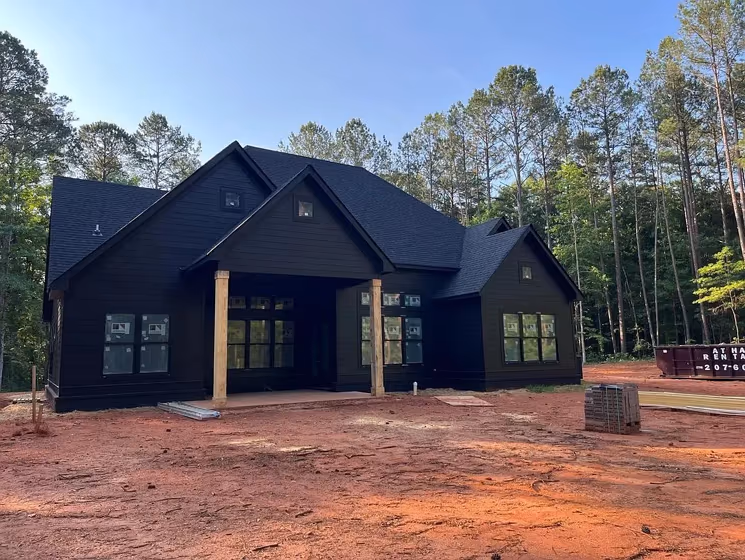 Sherwin Williams Black Magic house exterior