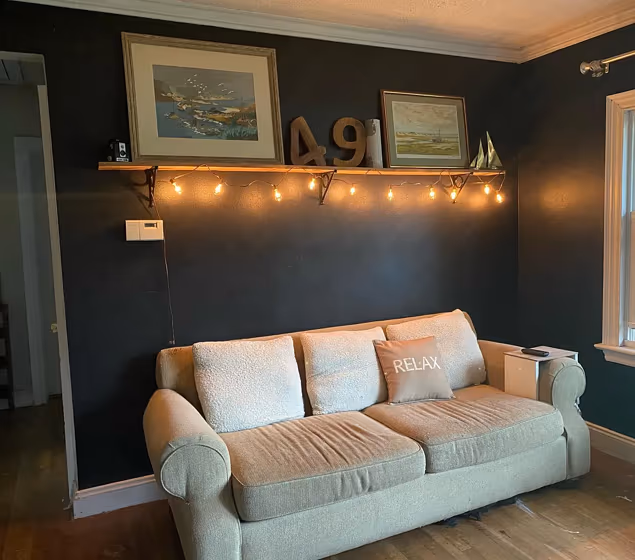 SW Black Magic living room paint review