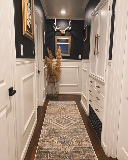 Sherwin Williams SW 6991 hallway interior