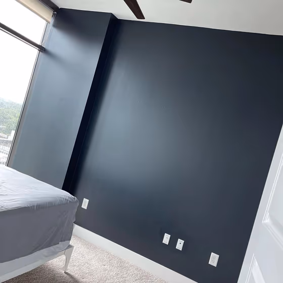 Sherwin Williams Black Of Night Living Room