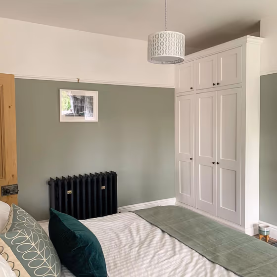Farrow and Ball Blue Gray 91 bedroom