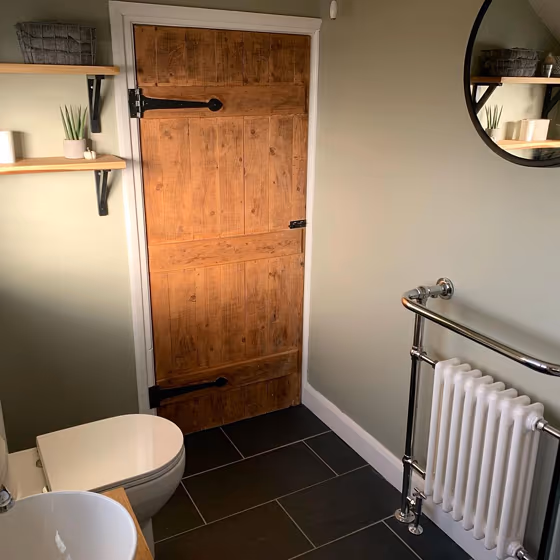 Farrow and Ball Blue Gray 91 bathroom