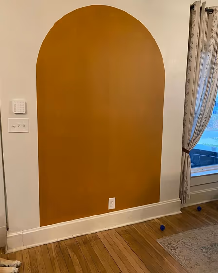 Sherwin Williams Butterscotch Living Room Arch
