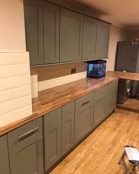 RAL Classic Cement grey RAL 7033 kitchen