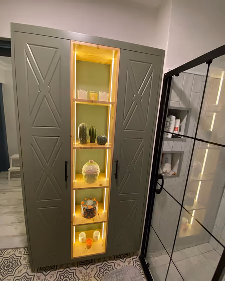 RAL Classic Cement grey RAL 7033 bathroom