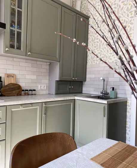 RAL Classic Cement grey RAL 7033 awesome green kitchen cabinet