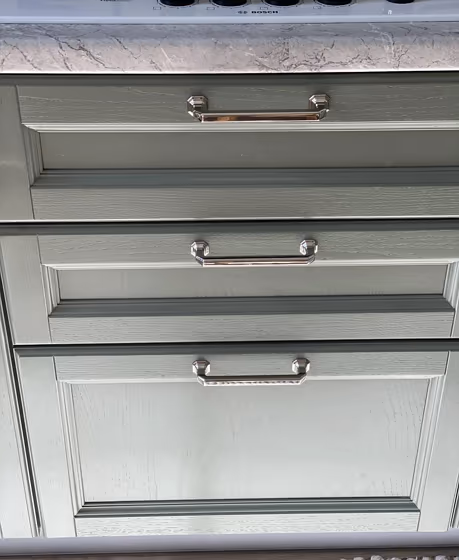 RAL Classic Cement grey RAL 7033 kitchen cabinet