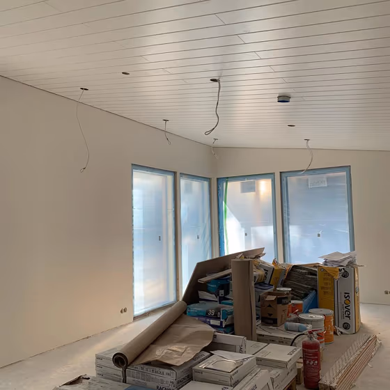 Tikkurila Chalk F484 living room