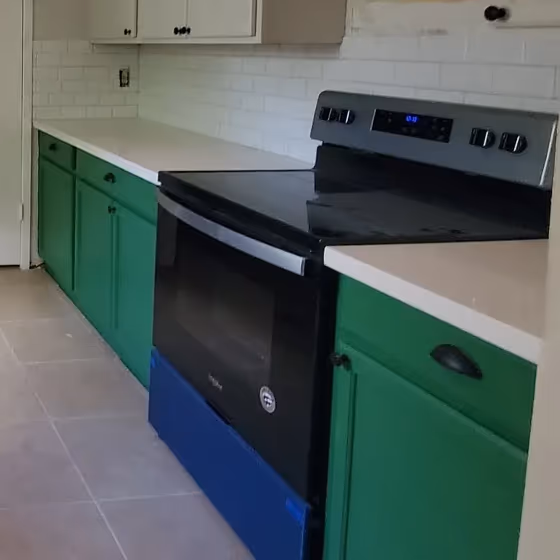 Sherwin Williams Cilantro kitchen cabinets review