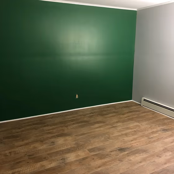Sherwin Williams Cilantro accent wall