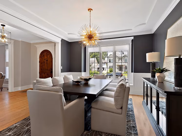 Sherwin Williams Cloak Gray Dining Room