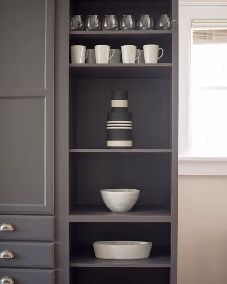 Sherwin Williams Cloak Gray Painted Furniture