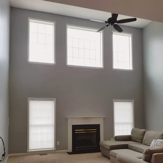 Sherwin Williams Colonial Revival Gray Living Room